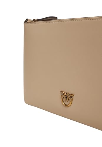 Sac à épaule Pinko Flat Classic Beige : la solution légère pour libérer vos mains avec style