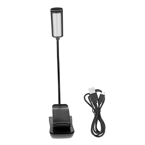 Holibanna 1set Rechargeable Led Reading Clip Light Music Stand Lamp Eye-Caring Design for Books Portable and Lightweight for Musicians and Readers
