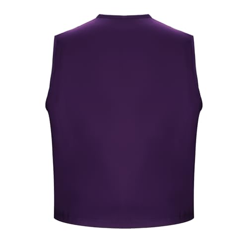 AMNPOLEN Unisex No Pocket Button Uniform Vest Halloween Costume Outfit