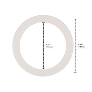 Univen Gasket Compatible with 6 Cup Bialetti Espresso Makers 216 55mm ID x 283 72mm OD Made in USA 3 Pack NOT UNIVERSAL PLEASE CHECK DIMENSIONS BEFORE ORDERING