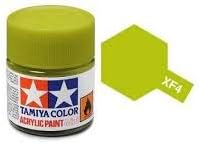Tamiya 81704 XF-4 Flat Yellow Green Acrylic Mini - 10 ml / 0.33 Fl.Oz