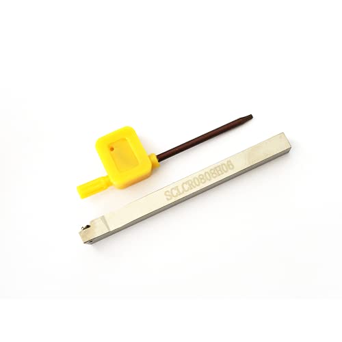 Portaherramientas SCLCR0808H06 para evitar rotura de insertos CC0602 en torneado exterior CNC