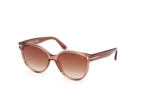 Lunettes Marcolin FT1311 fini les montures lourdes avec le style Shiny Light Brown 56