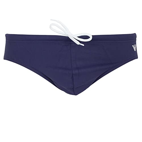 Emporio Armani Swimwear Men's Brief Embroidery Logo Swim, Patriot Blue, 52