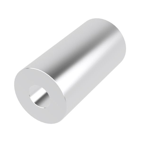 Aluminum Spacer 1" OD x 3/8" ID x Choose Your Length, Round Spacer Unthreaded Standoff Bushing Plain Finish, Fits Screws Bolt 3/8" or M10 by Metal