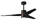 Matthews SJ-TB-BK-52 Super Janet 52" Outdoor Ceiling Fan with LED Light and Remote Control & Wall Control, 3 Wood Blades, Textured Bronze