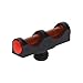 TRUGLO Bright Low-Profile All Metal Construction Long Bead Front Fiber Optic Gun Replacement Bead, 3-56 - RED
