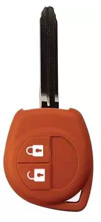 Image of vSHARK Silicone Car Key Cover for Maruti Suzuki S-Presso /Swift DZire /SX4 /DZire / Ignis /Alto /Vitara Brezza /Celerio /Ertiga /Ciaz /SCross /Baleno /Ritz 2 Button Key Cover W Copper ( Pack of 2 )