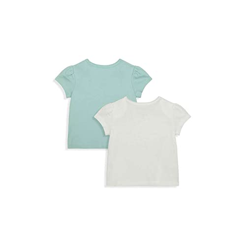 Image of Mothercare Solid Cotton Infant Girls T-Shirt (S21YA285-P)
