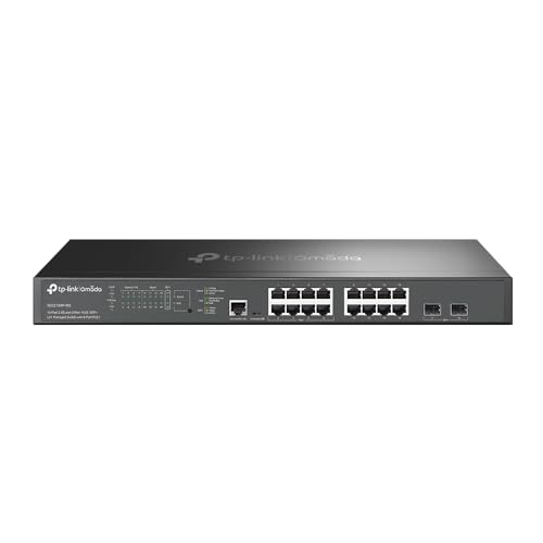 Image of TP-Link Omada SG3218XP-M2 | 16 Port Multi-Gig 2.5G PoE Switch, 2x10GE SFP+ Port, 8 PoE+ Port@240W | L2+ Smart Managed | Support Omada SDN | Static Routing, IGMP Snooping, Abundant Security Features