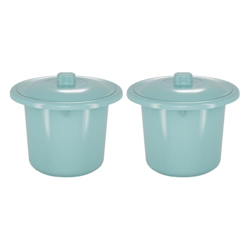 GETAJGHSD Orinal Portátil para Bebés 2 Piezas con Tapa, Urinario de Plástico Resistente, Cómodo para Orina Nocturna y Uso Doméstico, Adecuado Personas Mayores Color Color Aleatorio