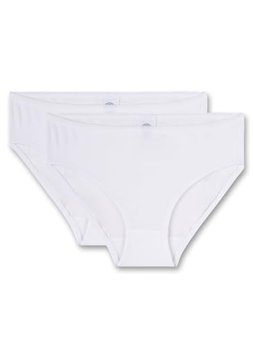 Sanetta Mädchen 344836 Unterhose, Weiß (White 10), 164 (2er Pack)