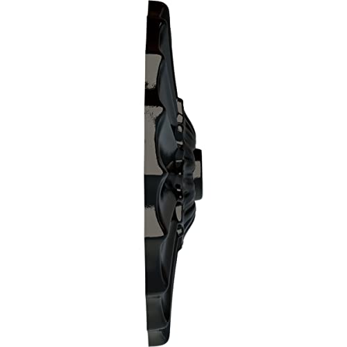 Image of 9 inchOD x 1 3 /8 inchP Shakuras Ceiling Medallion (Fits Canopies up to 1 3 /8 inch), Hand-Painted Black Pearl