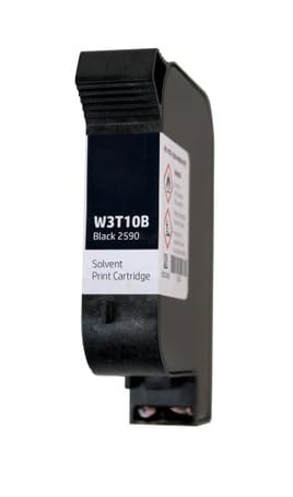 W3T10B Inkjet Printer Cartridge (Black 2590 Solvent Print Cartridge) Black Ink Cartridge-image-20