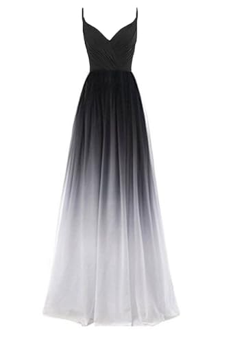 Gradient Long Prom Dresses for Women Ombre Evening Wedding Party Gowns Formal4