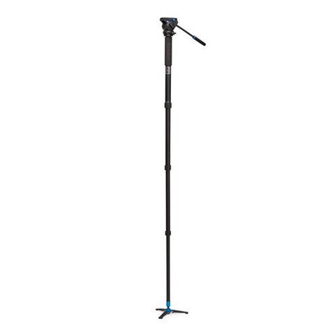 Benro A48Fbs4 Video Monopod With Flip Lock Legs, S4 Head And 3 Leg Base (Black) #TOP1