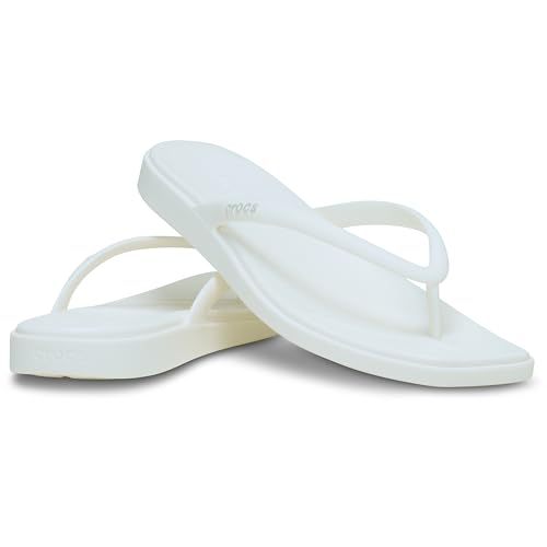 Image of Crocs Women's Miami Flip Flops | Square Toe Flat | 360 Degree Comfort | Croslite Foam Footbed