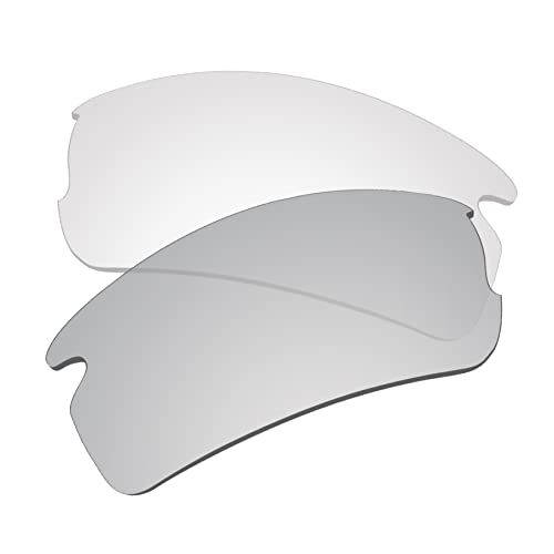 EZReplace Lentes de repuesto para gafas de sol Oakley Flak 2.0 XL OO9188 (lentes no polarizadas) – Compatible con marco Oakley Flak 2.0 XL (fotocromático), fotocrómico, Talla única
