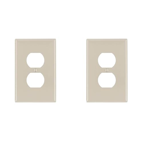 Midway Wall Plates Leviton PJ8-E 1-Gang Duplex Wallplates - 20-Pack Black Midway Size Traditional Style Wall Plate Covers Midway Wall Plates Leviton PJ8-E 1-Gang Duplex Wallplates - 20-Pack Black Midway Size Traditional Style Wall Plate Covers