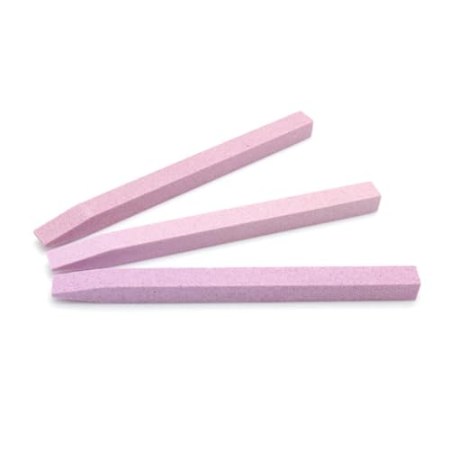 LOLIPPYY 2 piezas Limas de Uñas Doble Cara Bloques Pulidores para Manicura y Pedicura Herramientas de Esmaltado Rosa Esenciales para Cuidado Profesional y Doméstico