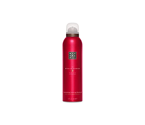 RITUALS The of Ayurveda Foaming Shower Gel - Fragrant Body Wash with Sweet Almond Oil & Indian Rose - 6.7 Fl Oz