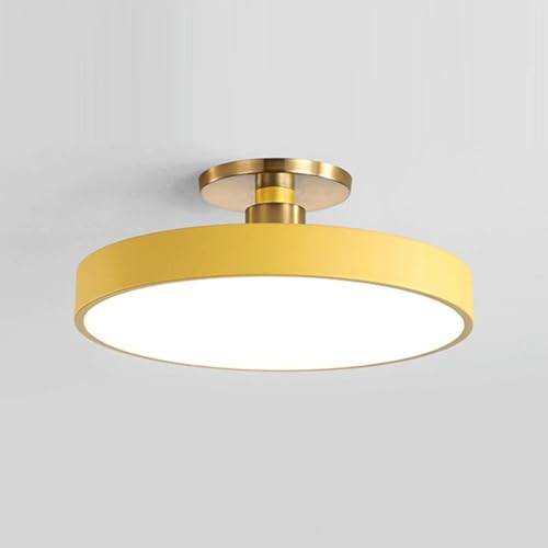 Plafonnier LED Macaron rond nordique pour éclairage de salle à manger