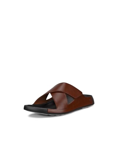ECCO Men's Cozmo Two Band Cross Slide Sandal