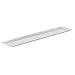 Elegance Stainless Steel Hammered Rectangular Tray, Large, 25.5 by 5.5-Inch, Silver