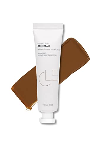 Cle Cosmetics Ccc Cream Foundation, Color Control And Change Cream That's A Bb And Cc Cream Hybrid, Multi-Purpose Beauty Primer And Facial Foundation For The Best Skin Ever, 1 Fl Oz Spf 50 (Warm Deep) #TOP30