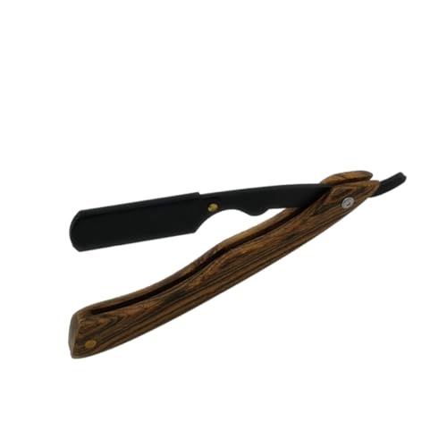 MERRYHAPY Metal Shaving Razor Manual Razor for Men Classic Barber Knife Holder for Beard Sideburns Short Fine Hair Portable Space-saving