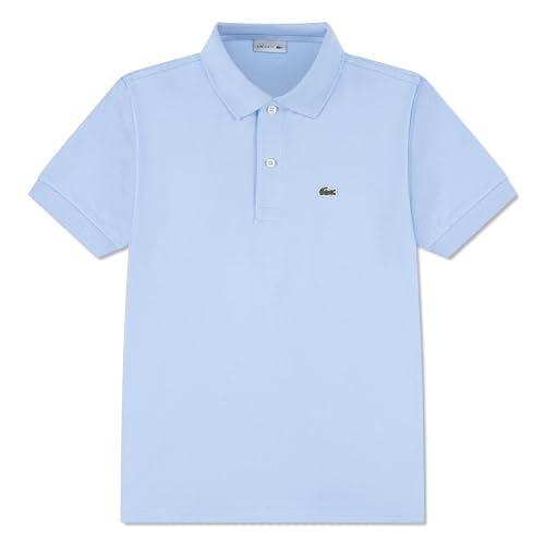 Lacoste Replenishment Polo piqué classique pour garçon, bleu ciel, 7
