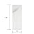 Avant Decor | 24 Tiles | Stone Composite Subway Stone Texture Tiles | Peel and Stick Kitchen Backsplash Tiles | Wall Tiles | 4” x 12” | Bex Metro Matte Calacatta | 8 sqft