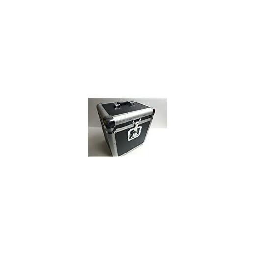 12" or Lp Record Box Euro Style Case Holds up to 70 Vinyl Records