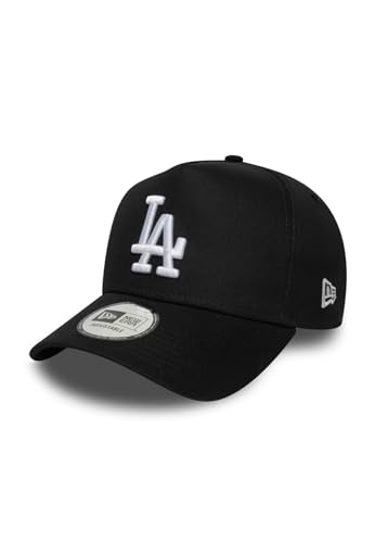 New Era League Essential EF Adjustable Cap LA Dodgers Schwarz Weiß, Size:OneSize
