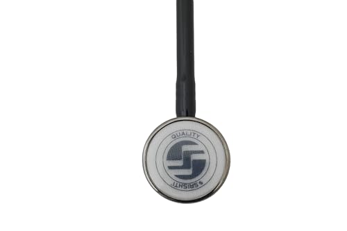 Image of SRISHTI THROB-SS|| VERSATILE ADULT AND PAEDIATRIC 2-SIDED CHEST PIECE|| ANODIZED ALUMINIUM HEADSET WITH COMFORTABLY ANGLED (Black)