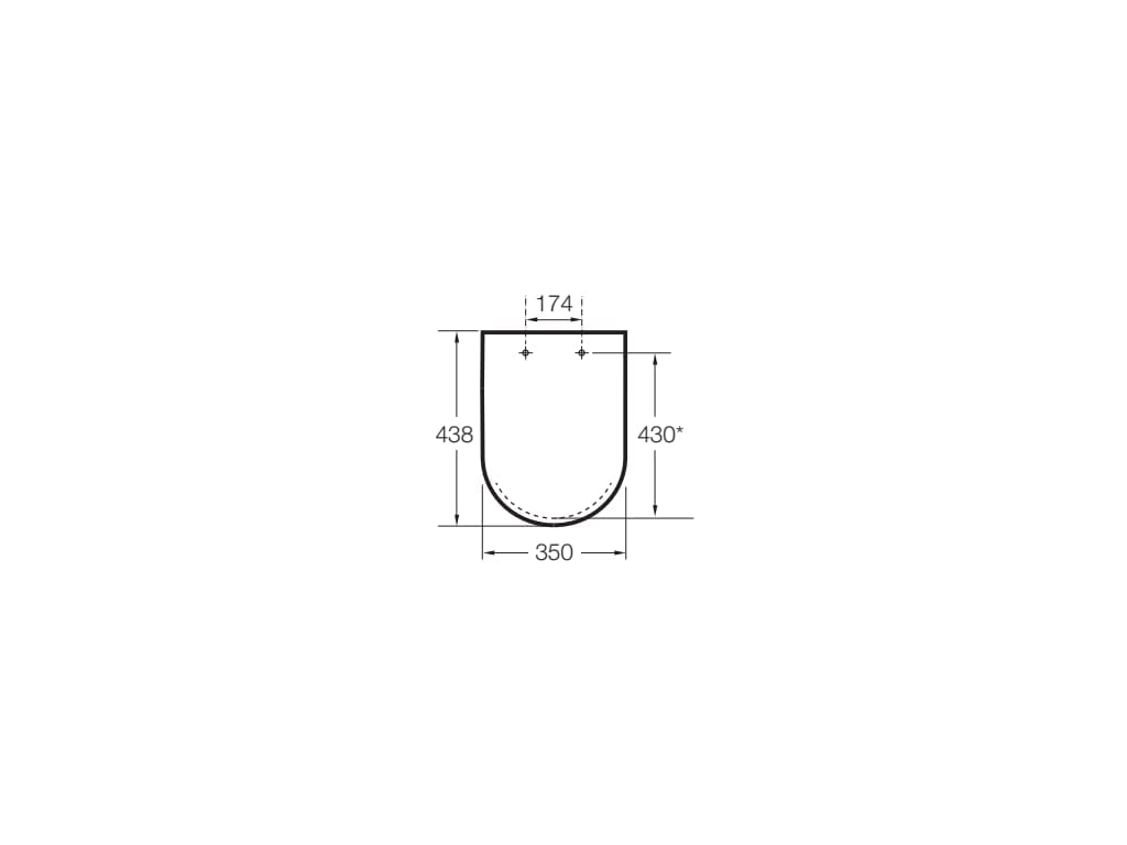 Roca A801B2200B Supralit Seat and Lid, Cushioned, Debba Round, White - Image 3