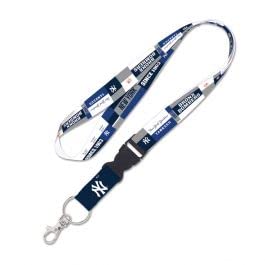 Lanyard New York Yankees color block avec boucle détachable 2,5 cm