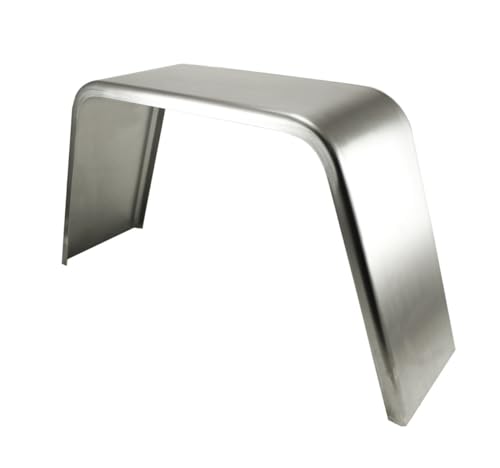 Flat Square Smooth Aluminum Cargo Trailer Fender 34 L x 17.25 H x 10 W 1 Pack Heavy-Duty