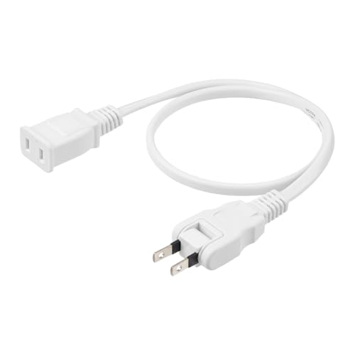 サンワダイレクト 延長コード 50cm 絶縁キャップ付き 15A 125V スイングプラグ 1個口 電源コード 延長 700-TAP088-05