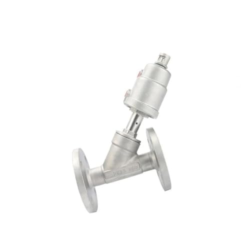 Vanne à siège d'angle pneumatique en inox 304 pour réseau de vapeur