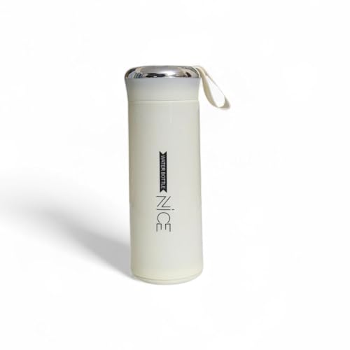 Image of Insulated Flask, Pink, Stainless Steel, with Carry Loop, Travel Tumbler (2, LITE Yellow)