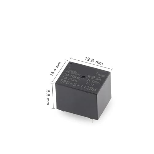 Relé de potencia SRD-S-124D de 24V con 5 pines para control de corriente continua 3