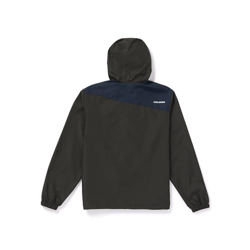 Image of Volcom Men's Wavern Water-resistant Windbreaker Jacket - Zip-up With Adjustable Hood