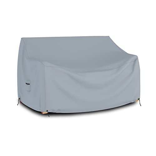 Covers & all Outdoor Loveseat Sofa Cover, Heavy Duty 18 Oz Waterproof UV & Weather Resistant Patio Furniture Bench Cover, with Air Vents & Drawstrings (58
