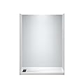 WOODBRIDGE 60 in. L x 36 in. W x 75 in. H Alcove Solid Surface Shower Combo Kits with Glue Up Shower Walls in Matte White and Single Threshold Shower Base in White with Left Drain and Black Cover