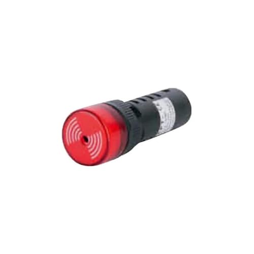 Buzzer clignotant rouge AD16-16SML/r23 pour signalisation industrielle