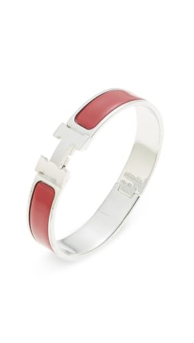 WHAT GOES AROUND COMES AROUND Womens Pre-Loved Hermes Silver Clic Clac Narrow Bracelet Silver One Size