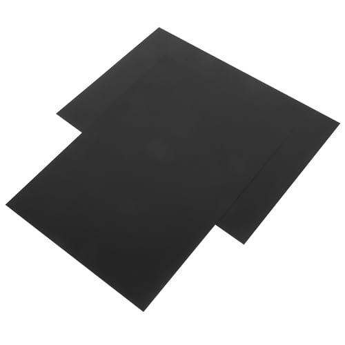 CLISPEED 2 piezas Placa de Aluminio Bricolaje Lámina Industrial Resistente para Manualidades Plancha Metálica Negra