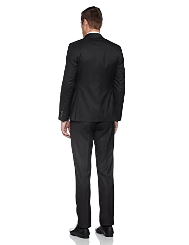 Image of Raymond Polyester Blend Men's Full Sleeve Contemporary FIT Dark Blue Formal Suit