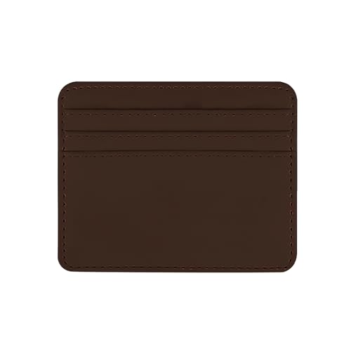 Minimalist Slim Minimalist Pocket Leather Wallet Credit Card Holder Stylish Wallets Brown